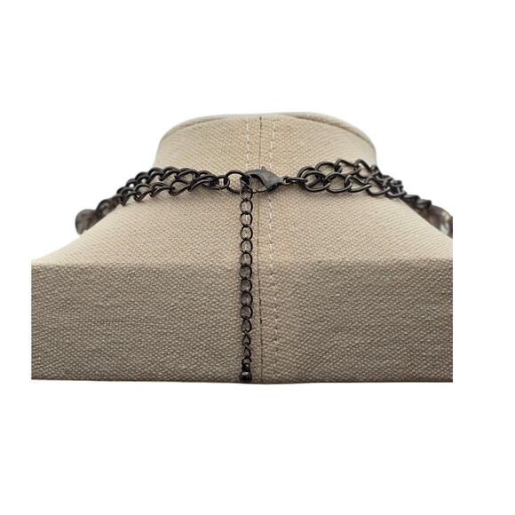 Art Deco Style Statement Necklace | Crystal Starburst Pendant - Picture 6 of 12